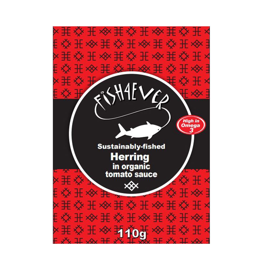 Fish4Ever Herring in Org Tomato Sauce 110g
