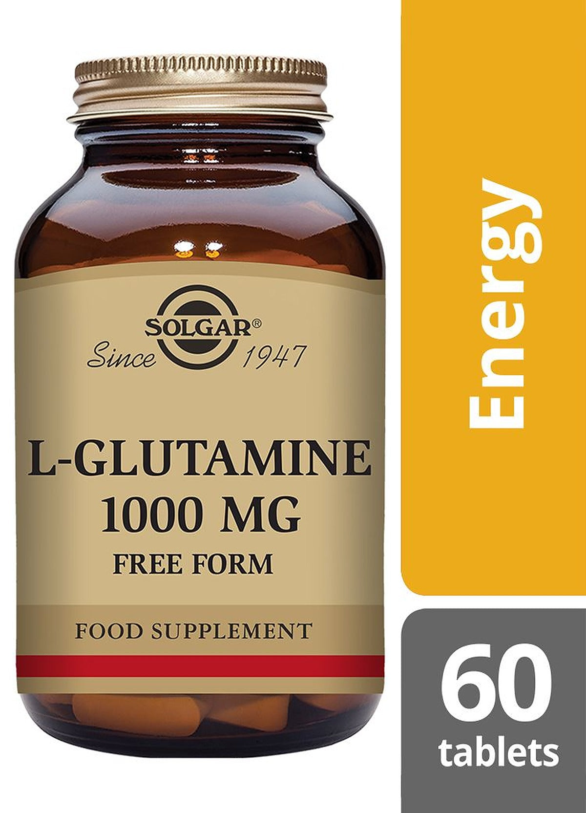 Solgar L-Glutamine 1000 mg - 60 Tablets - image 2