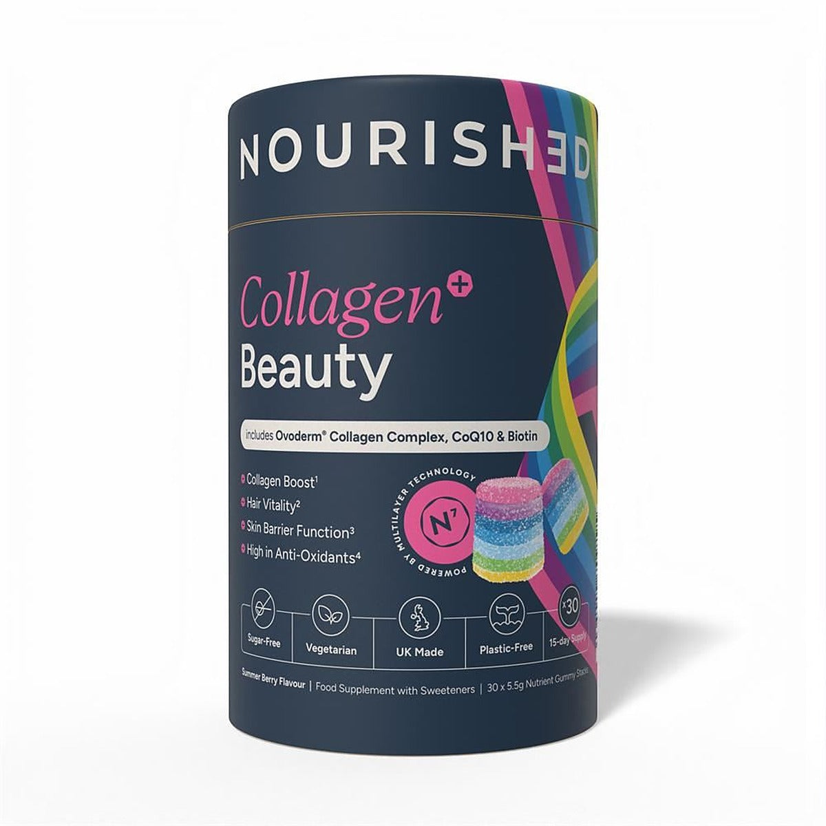 Nourished Collagen+ Beauty Nutrient Stacks - 30 Gummies