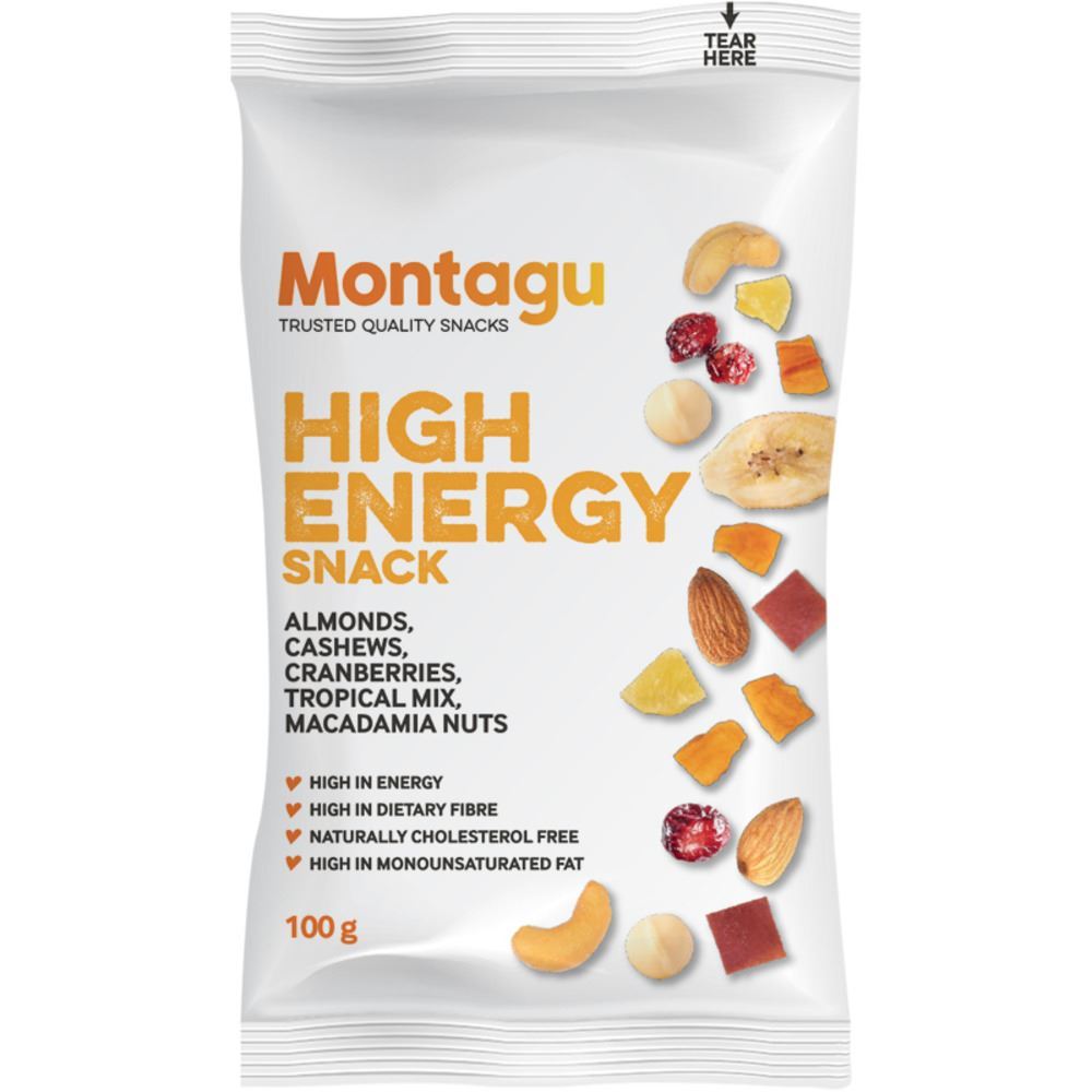 Montagu Lifestyle High Energy Snack Power Up Your Day 80g - 10 Pack