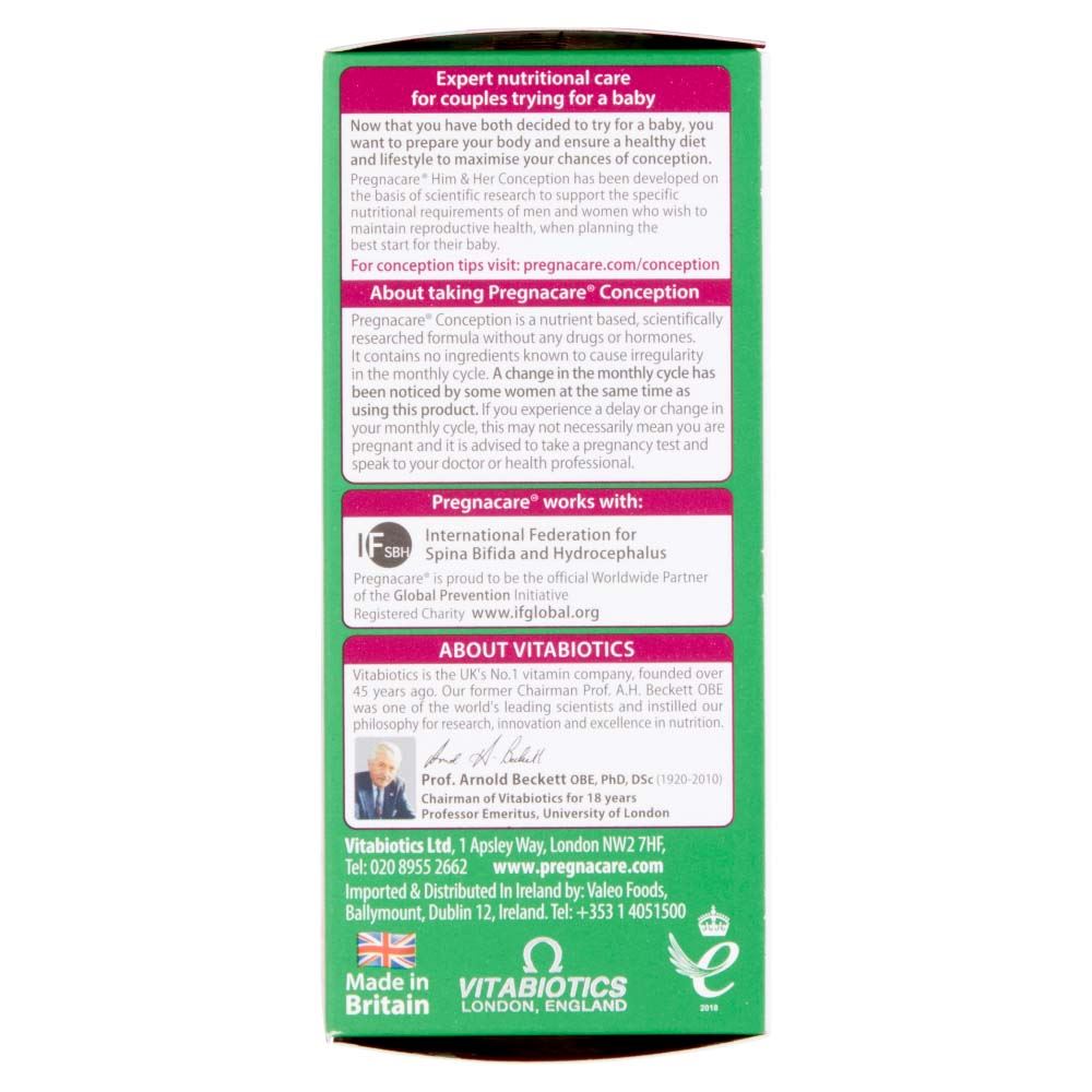Vitabiotics Pregnacare Him & Her Conception - 60 Tablets