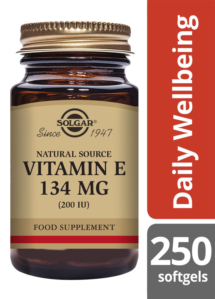 Solgar Natural Source Vitamin E 134 mg (200 IU) - 250 Softgels