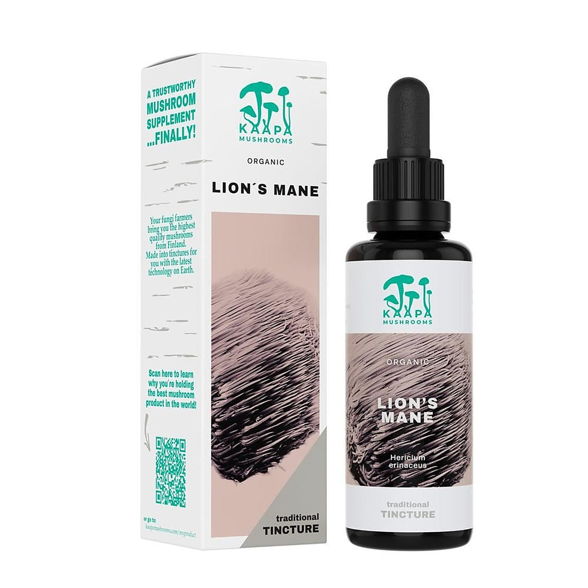 Kaapa Mushrooms Lion's Mane Mushroom Organic Extract Tincture 50ml