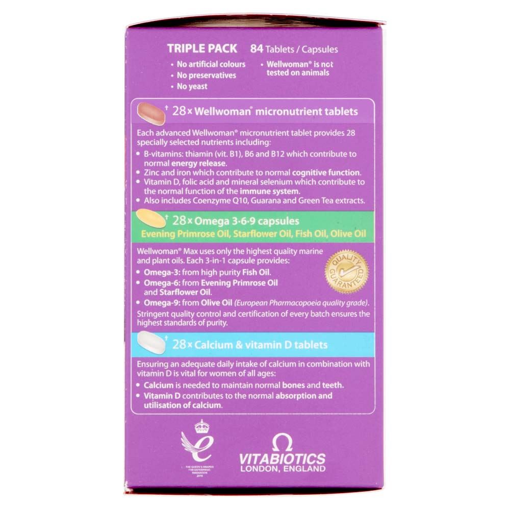Vitabiotics Wellwoman Max - 84 Tablets/Capsules
