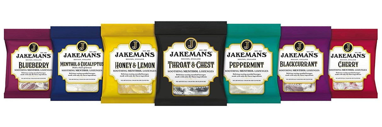 Jakemans Soothing Menthol Lozenges - All Flavours - 73g