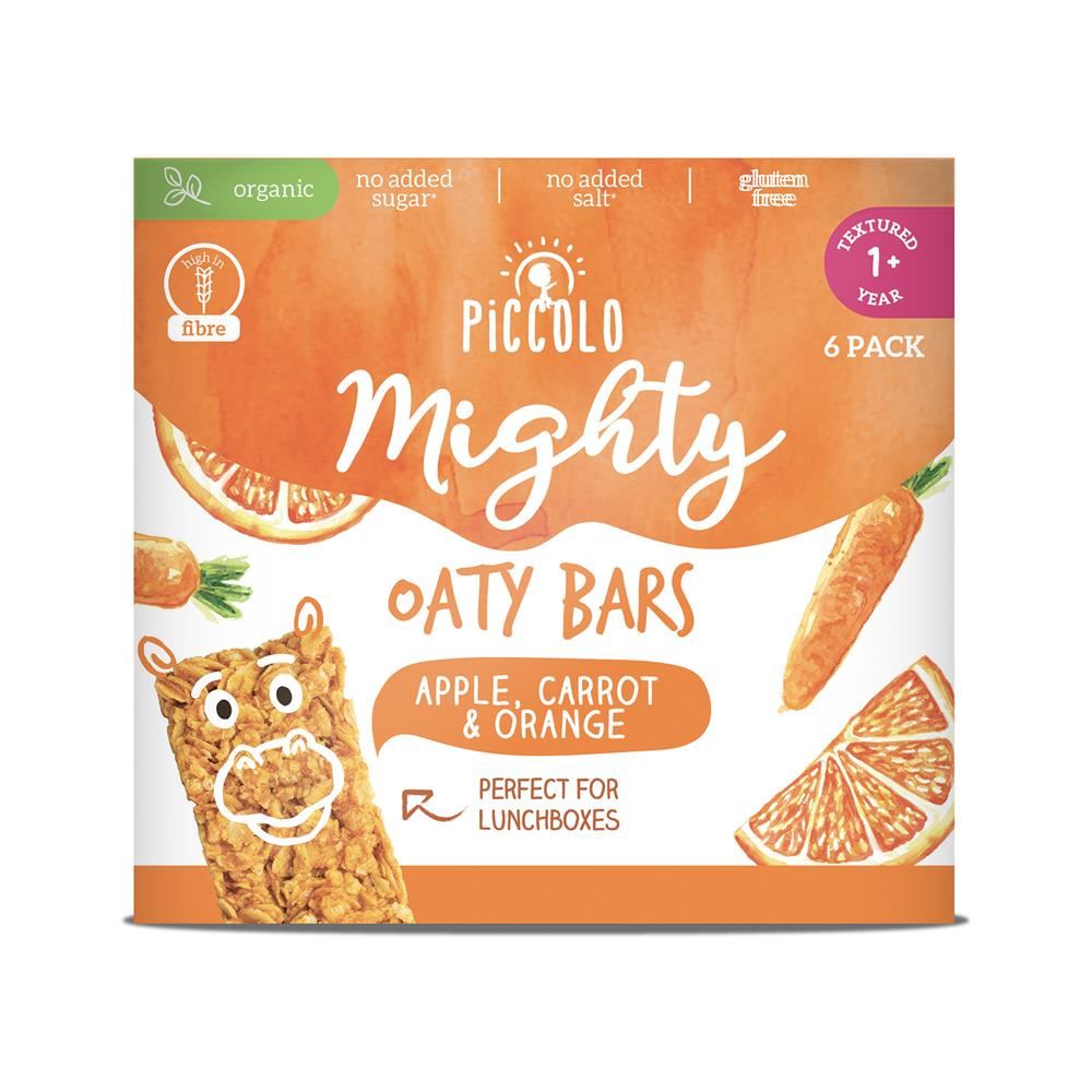 Piccolo Carrot & Orange Oaty Bars Multipack 6x20g