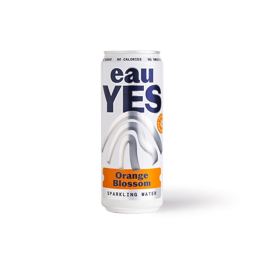 eauYES Sparkling Mineral Water with Orange Blossom 330ml - 6 Pack