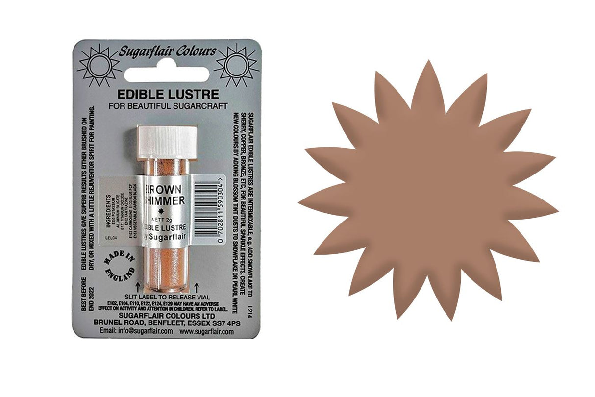 Sugarflair Edible Lustre - 2g All Shades