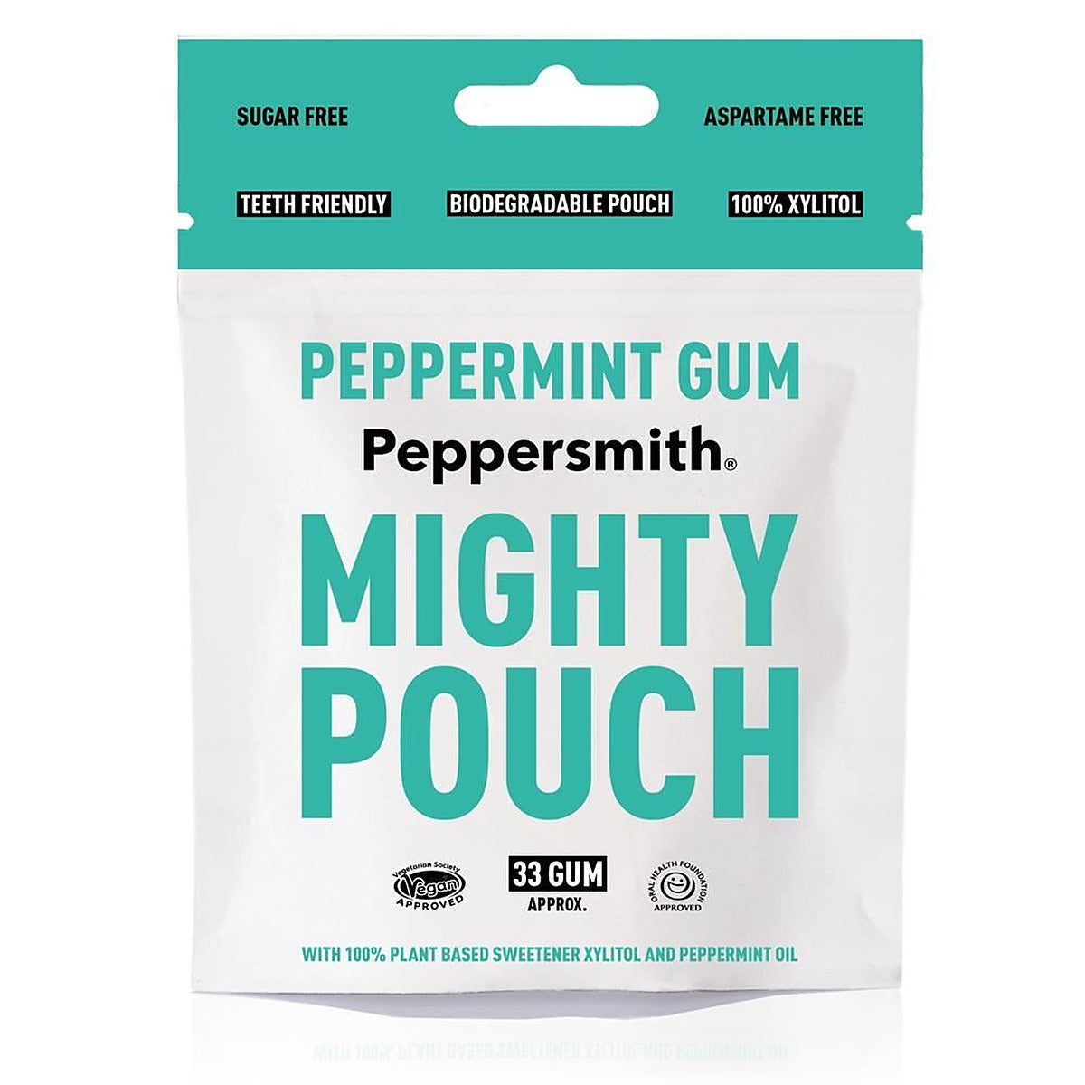 Peppersmith Premium Peppermint Xylitol Gum 50g