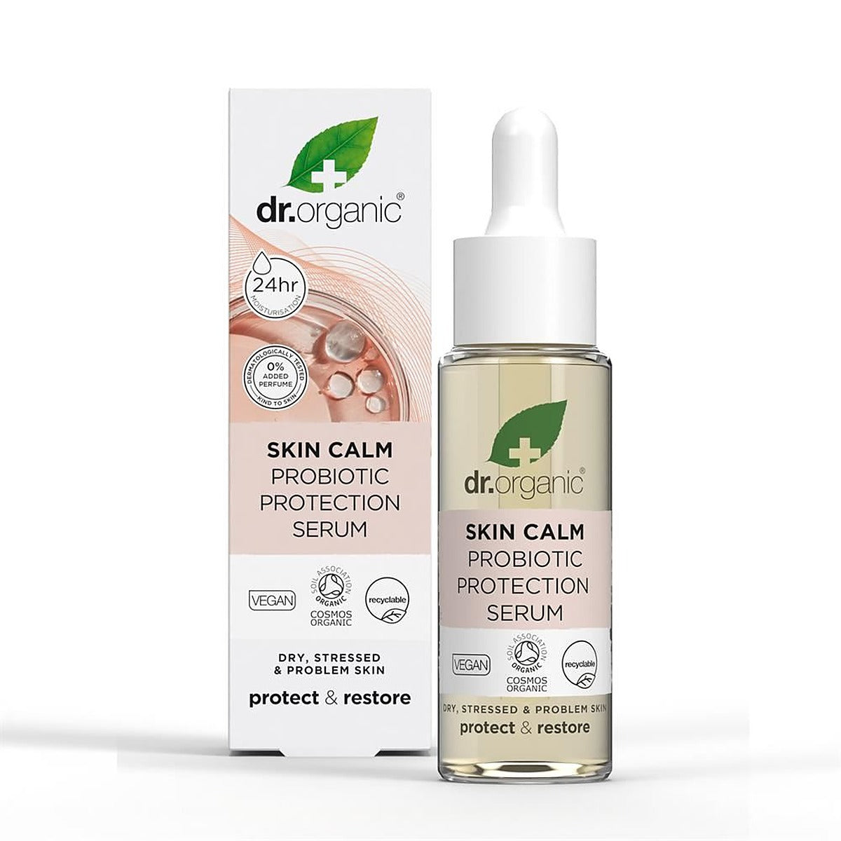 Dr Organic Skin Calm Probiotic Protection Serum 30ml