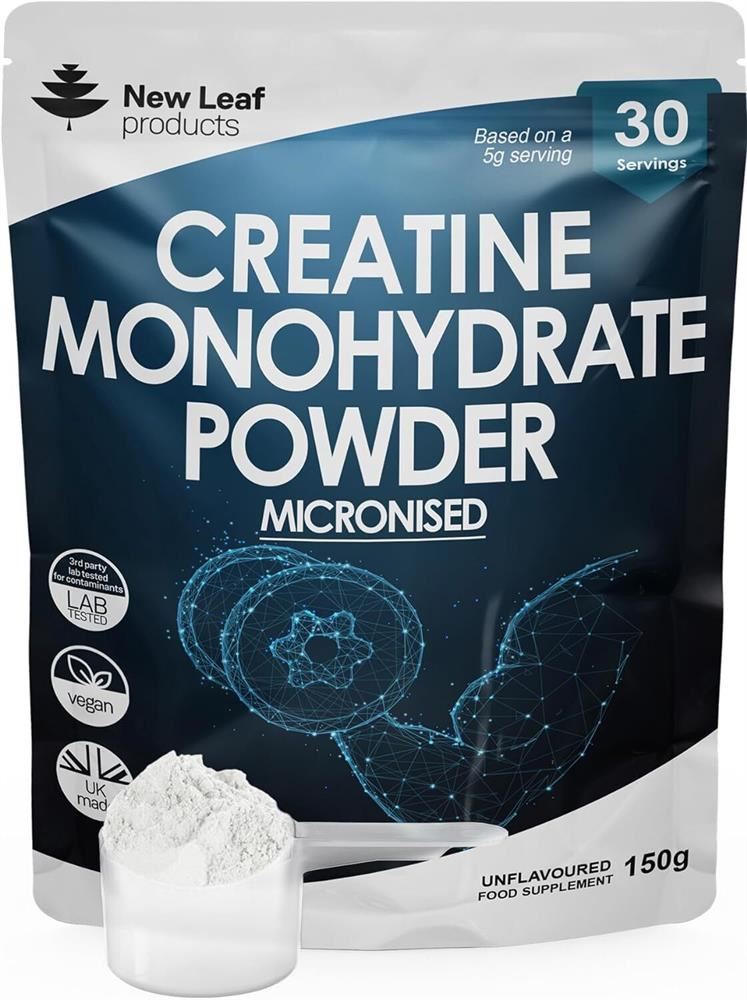 New Leaf Products Creatine Monohydrate Powder 100% Micronized 150g