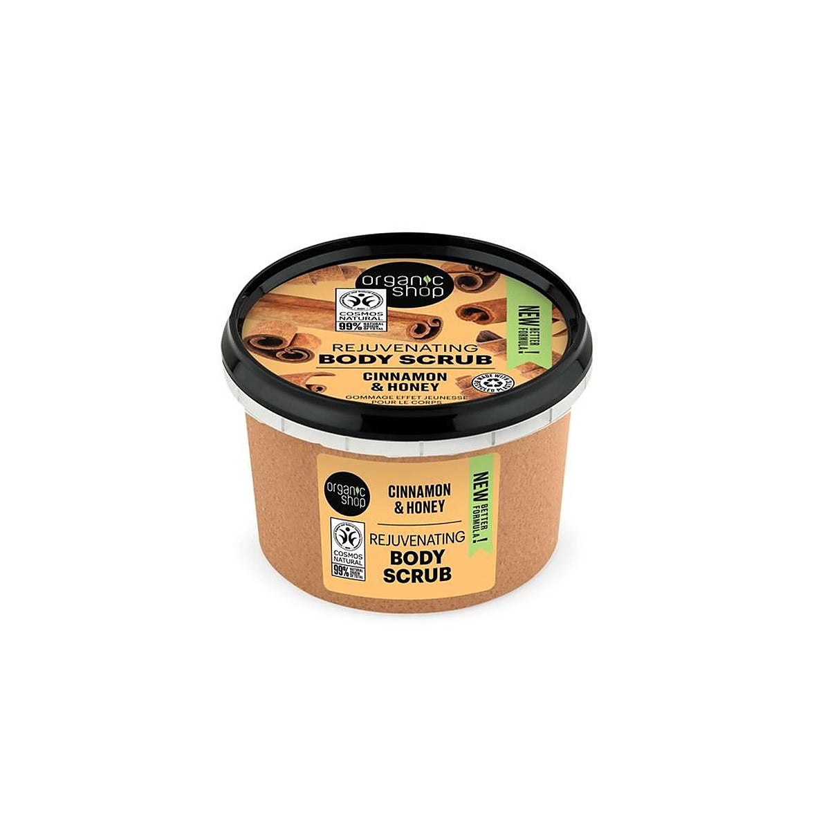 Organic Shop OS Rejuvenating Body Scrub Cinnamon & Honey 250ml