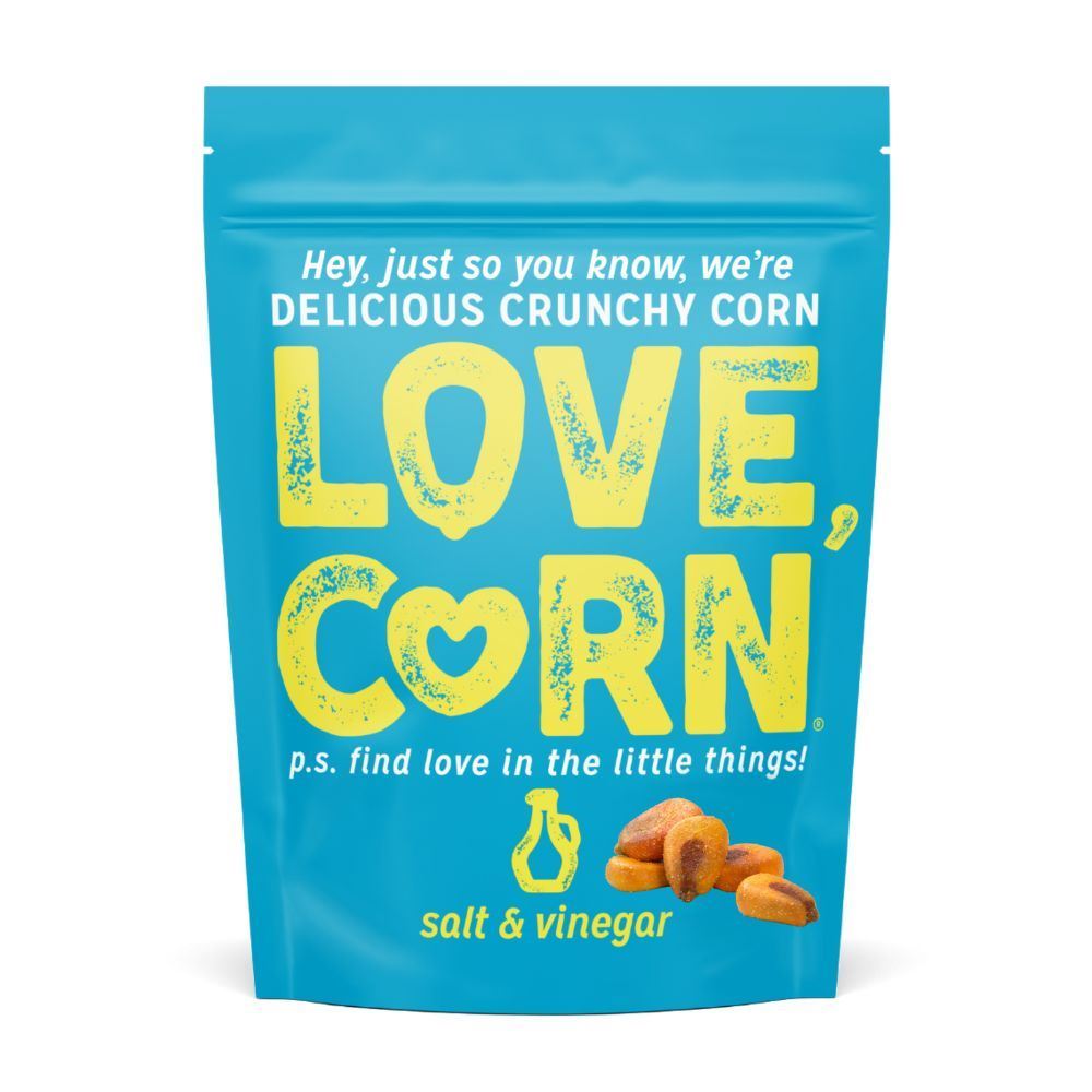 Love Corn Salt & Vinegar Corn Snack 45g - 10 Pack
