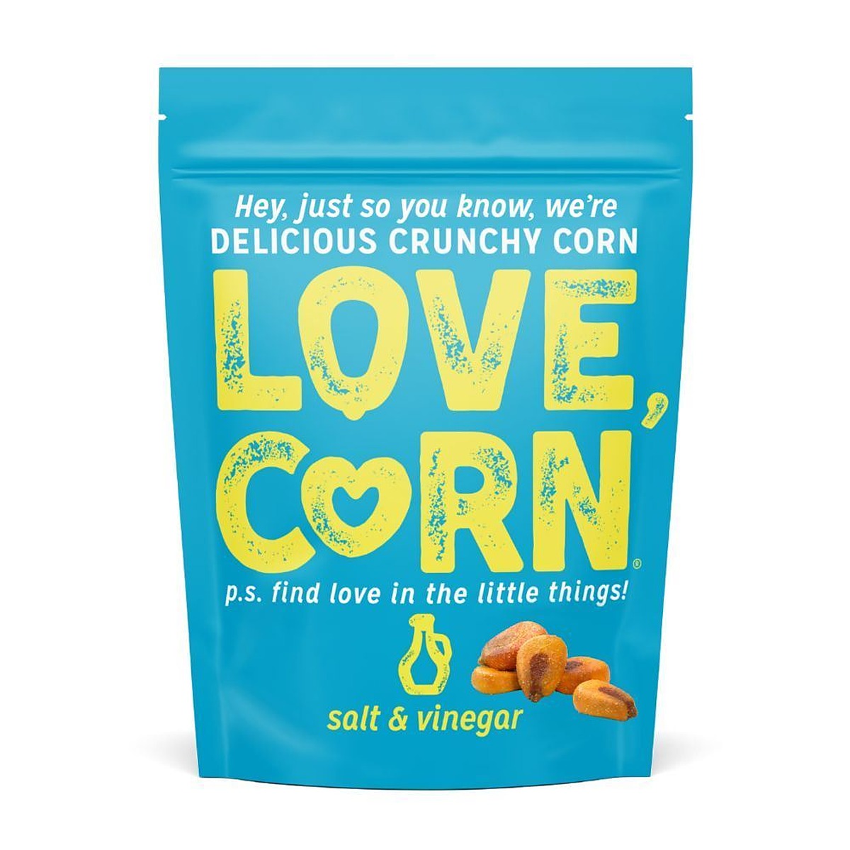Love Corn Salt & Vinegar Corn Snack 45g - 10 Pack