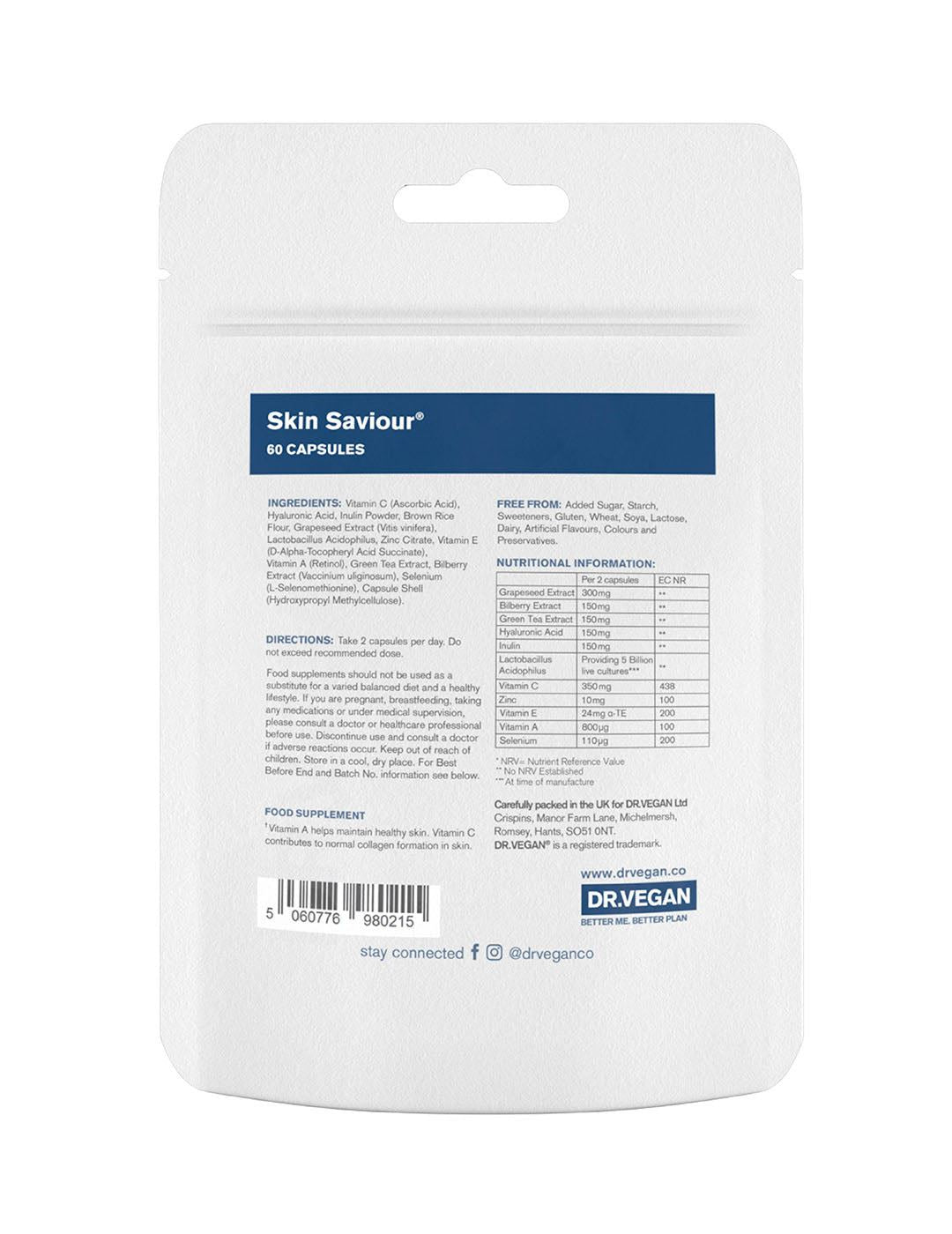 Dr. Vegan Skin Saviour - 60 Capsules