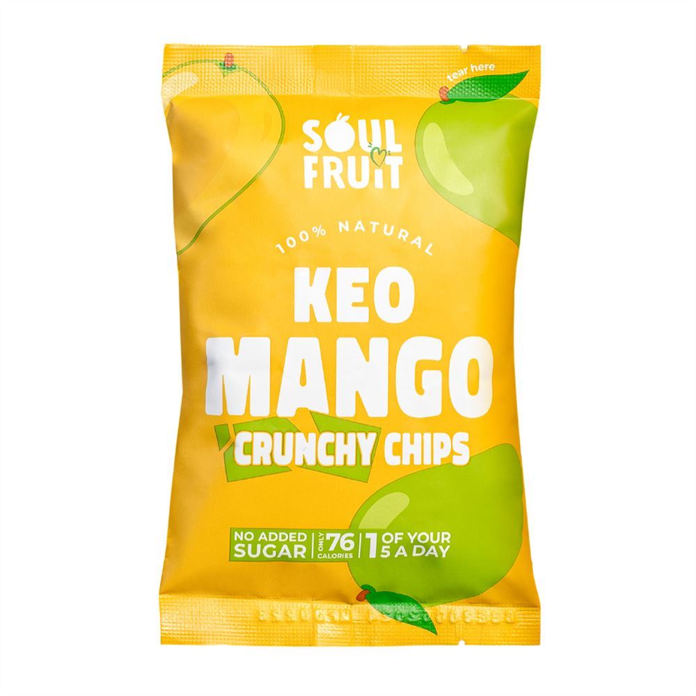 Soul Fruit Freeze Dried Mango Crisps 20g - 10 Pack