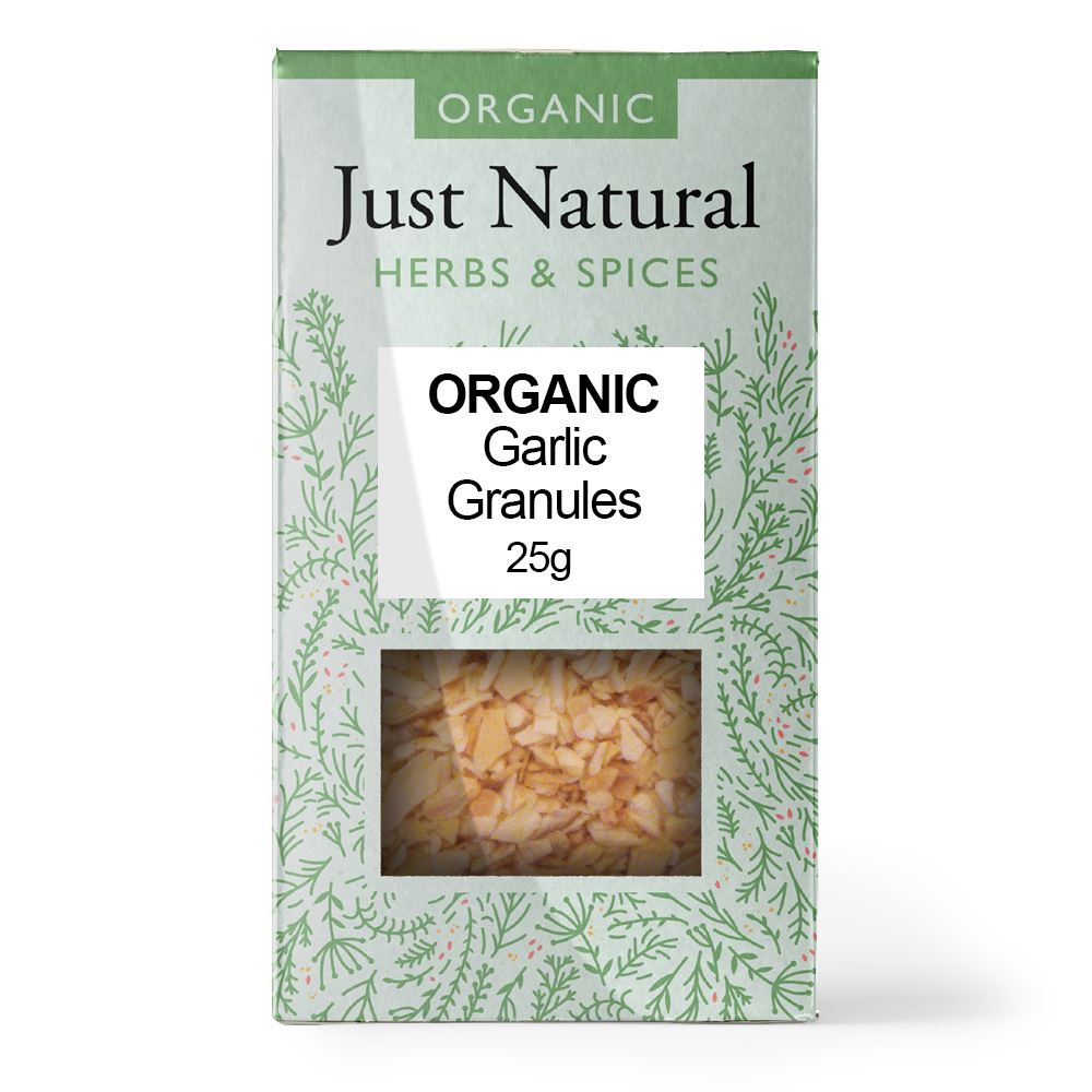 Just Natural Herbs Organic Garlic Granules (Box) 25g