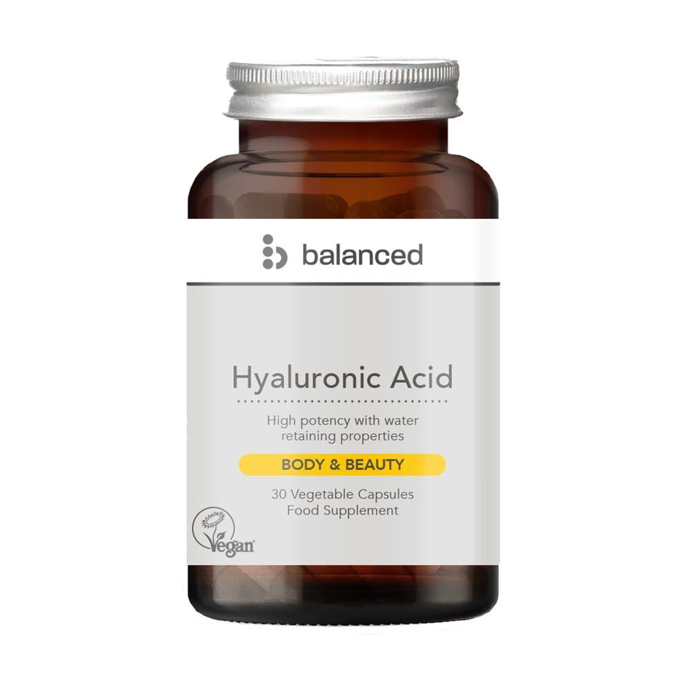 Balanced Hyaluronic Acid 30 Veggie Caps - Reusable Bottle