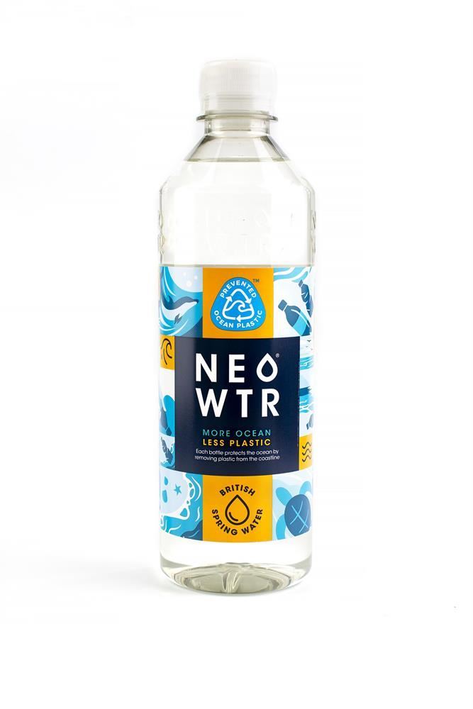 Neo Wtr British Spring Water - 100% RPet Ocean-Bound Bottle 500ml - 6 Pack