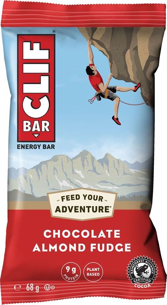 Clif Bar Chocolate Almond Fudge Bar 68g - 12 Pack
