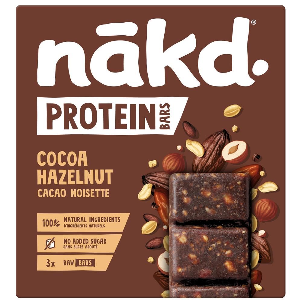 Nakd Protein Cocoa Hazelnut Bar 3 x 45g