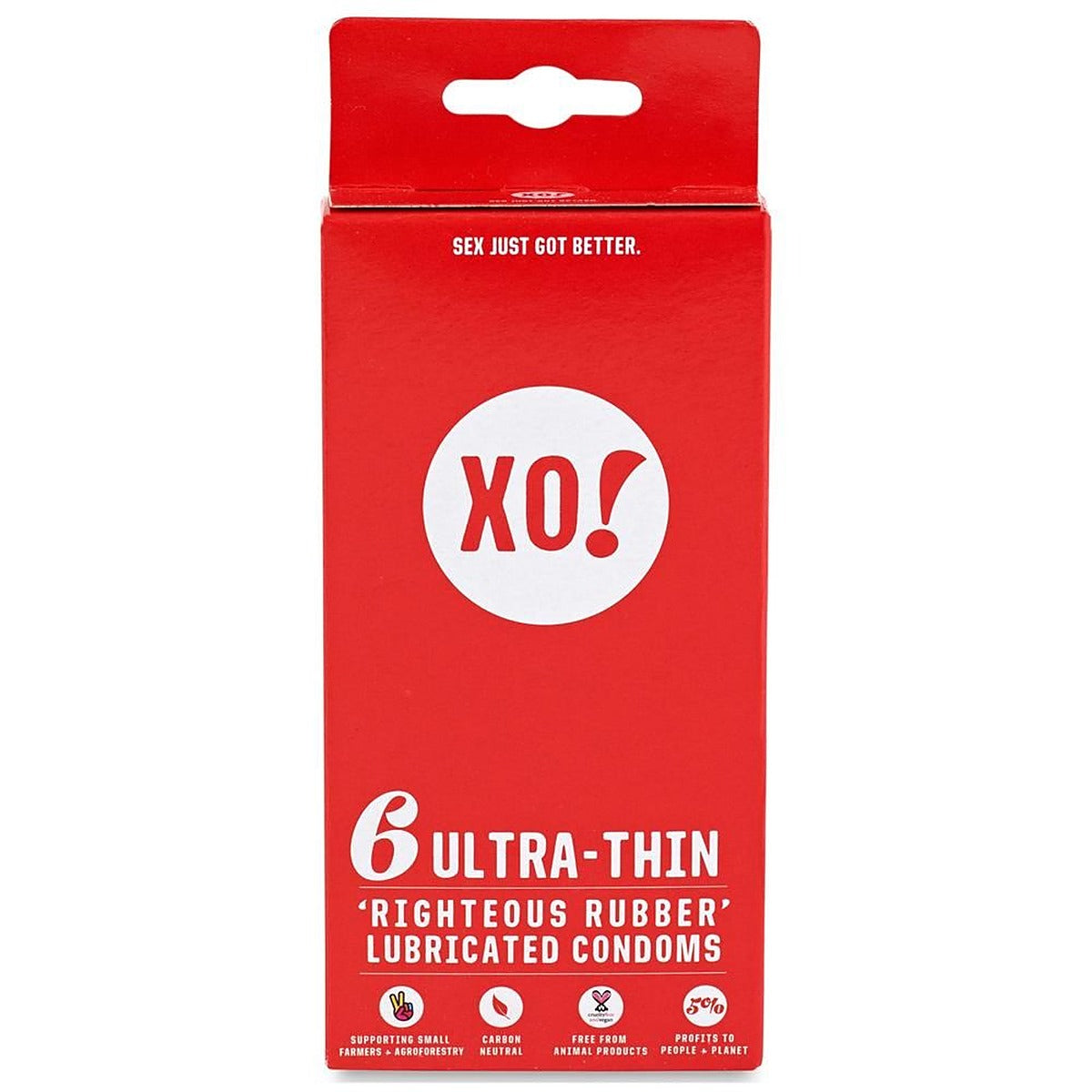 XO! 6 ultra-thin CO2-neutral vegan natural latex condoms