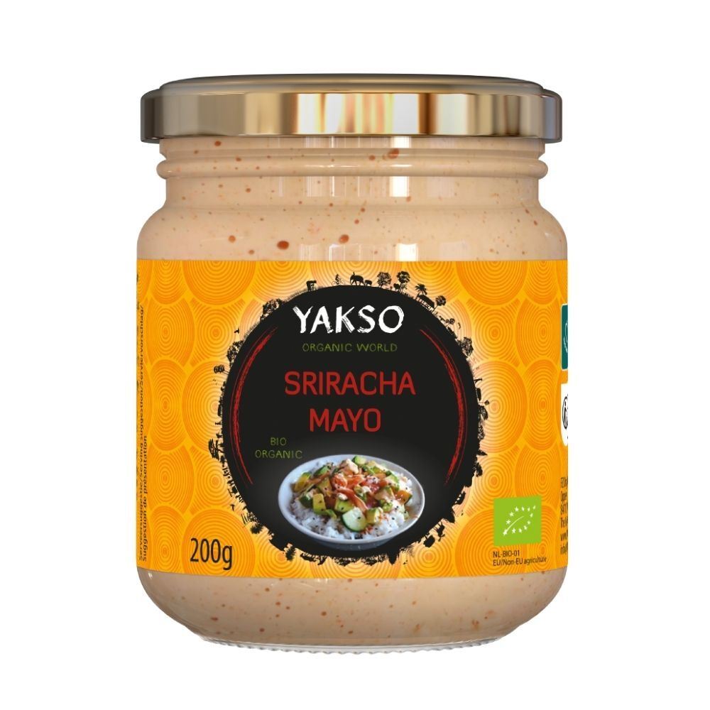 Yakso Organic Sriracha Mayonaise 200g - 2 Pack