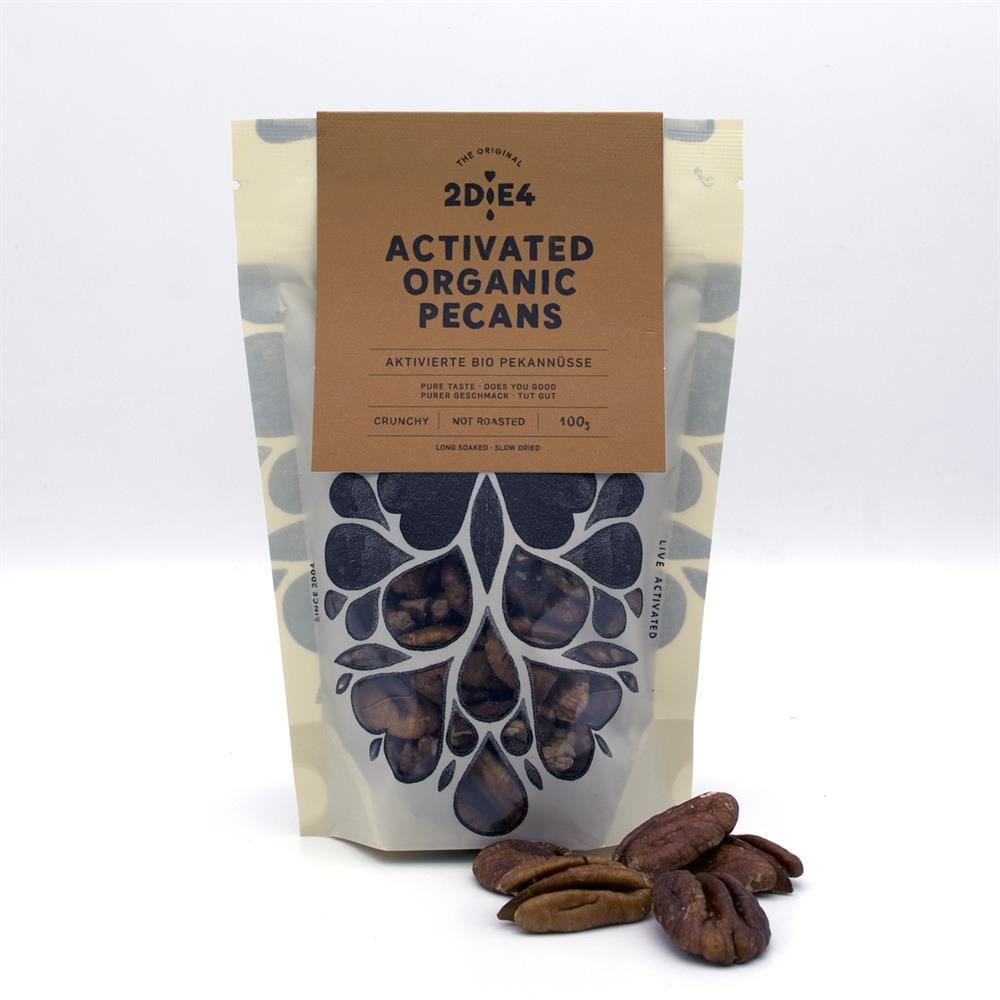 2DiE4 Live Foods Activated Organic Pecans 100g