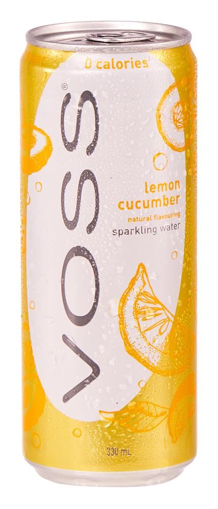 Voss Sparkling Lemon Cucumber 330ml - 10 Pack