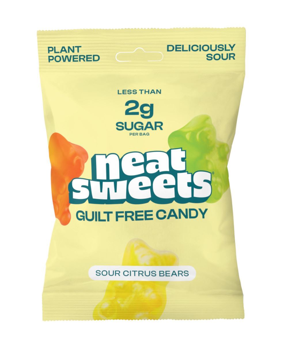Neat Sweets NeatSweets Low Sugar Plant Based Sour Citrus Gummy 50g - 12 Pack