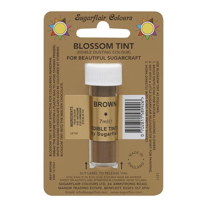 Sugarflair BLOSSOM TINT Edible Food Colour Powder - 7ml