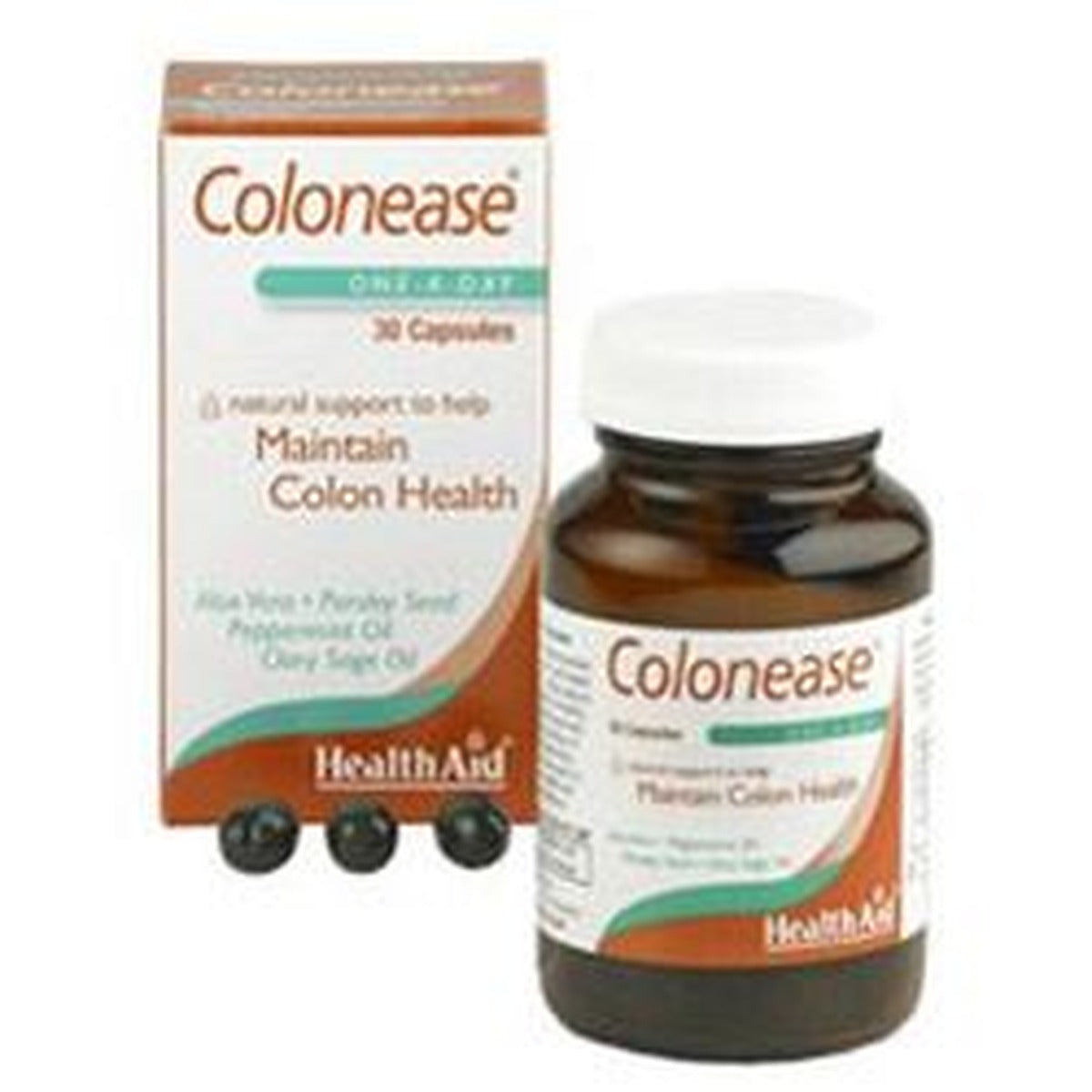 HealthAid Colonease (Peppermint & Aloe Vera Plus) 30 Capsules