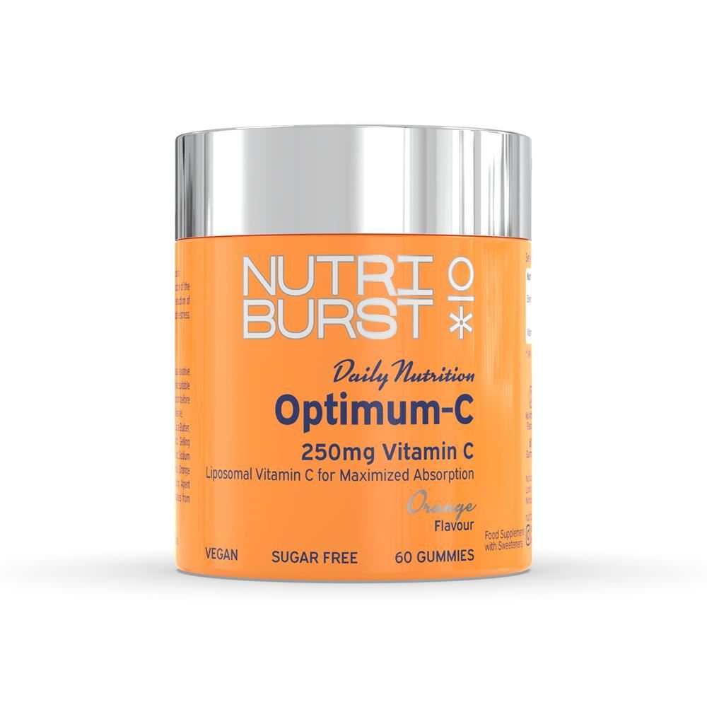 Nutriburst 250mg Liposomal Vitamin C Vegan Sugar-Free 60 Gummies