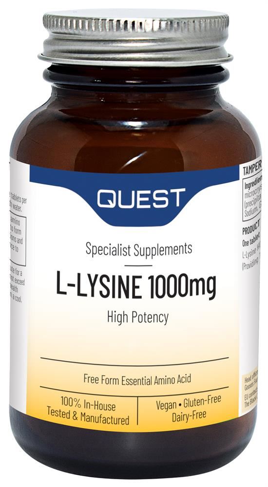 Quest L-LYSINE 1000mg 90 Tablets