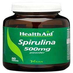 HealthAid Spirulina 500mg Tablets 60 Tablets