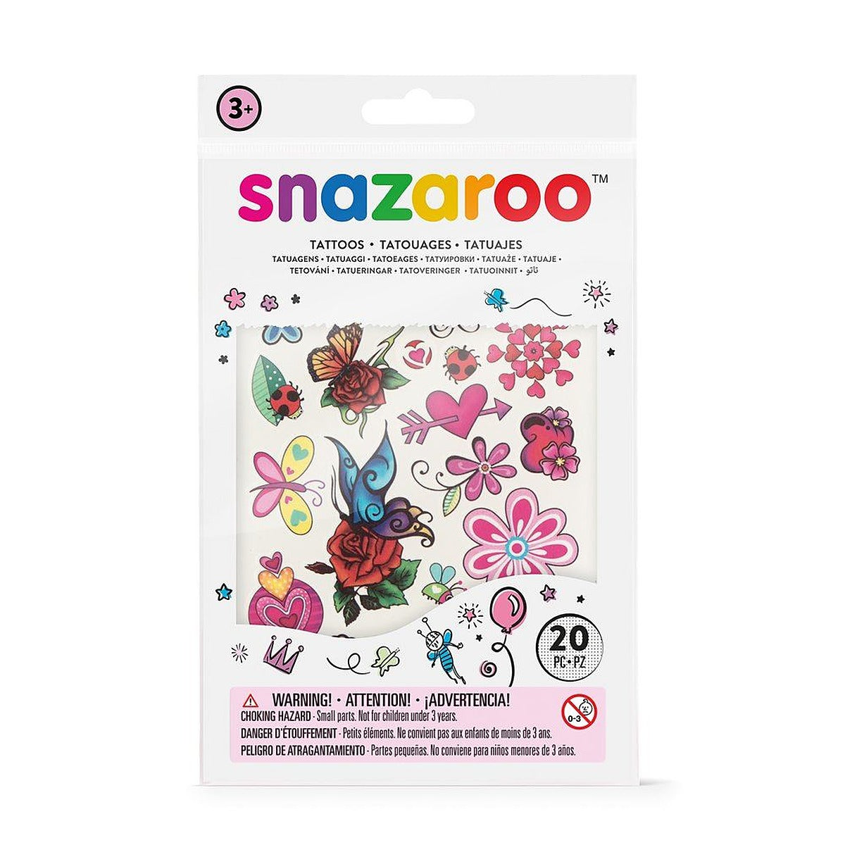 Snazaroo Temporary Face Paint Tattoos - 20 Tattoos - image 3