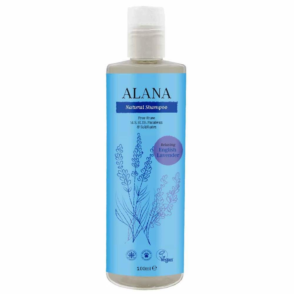 Alana English Lavender Natural Shampoo 100ml Convenience/Travel Bottle