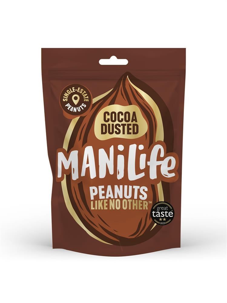 Manilife Cocoa Dusted Peanuts Pouch 75g - 8 Pack