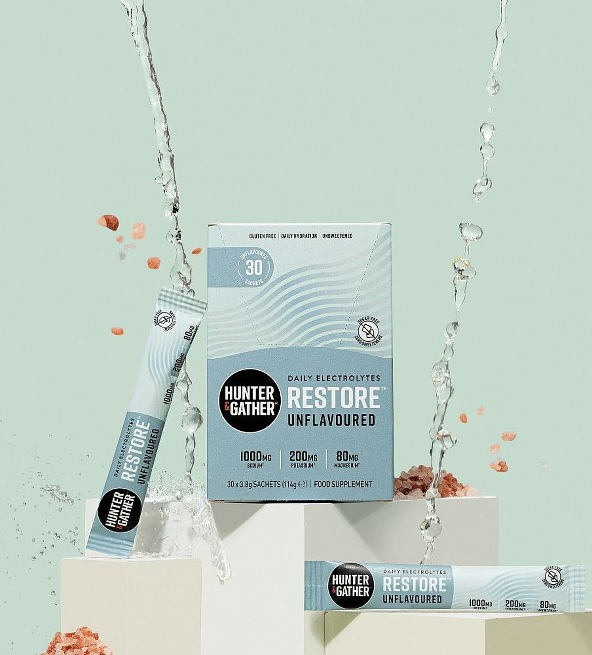 Hunter & Gather Restore Unflavoured Electrolyte Sachets 30 x 3.75g per pack - image 8