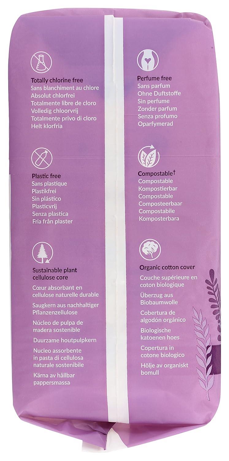 Natracare Natural Maxi Pads Night-time x 10 - 3 Pack