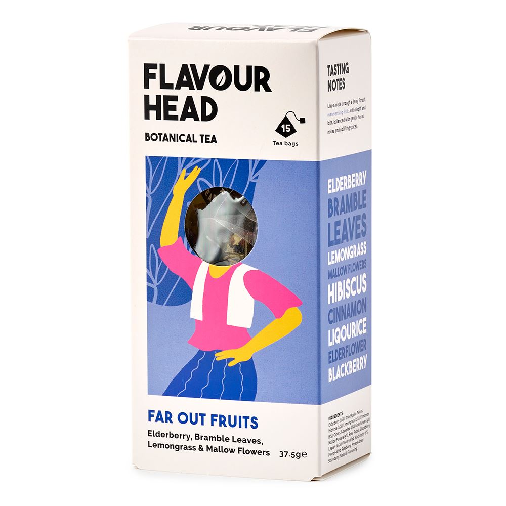 Flavour Head Botanical Infusions Far Out Fruits Tea 15 tea bags