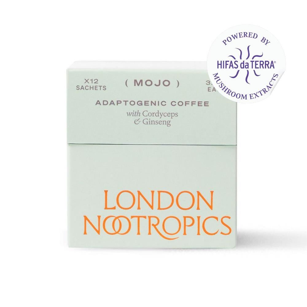 London Nootropics Adaptogenic coffee with Cordyceps & Siberian Ginseng 12 Sachets