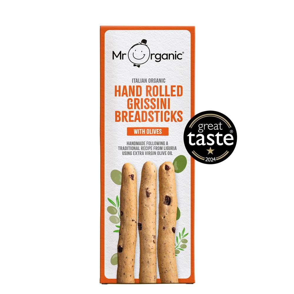 Mr Organic Grissini Breadsticks with Olives 130g