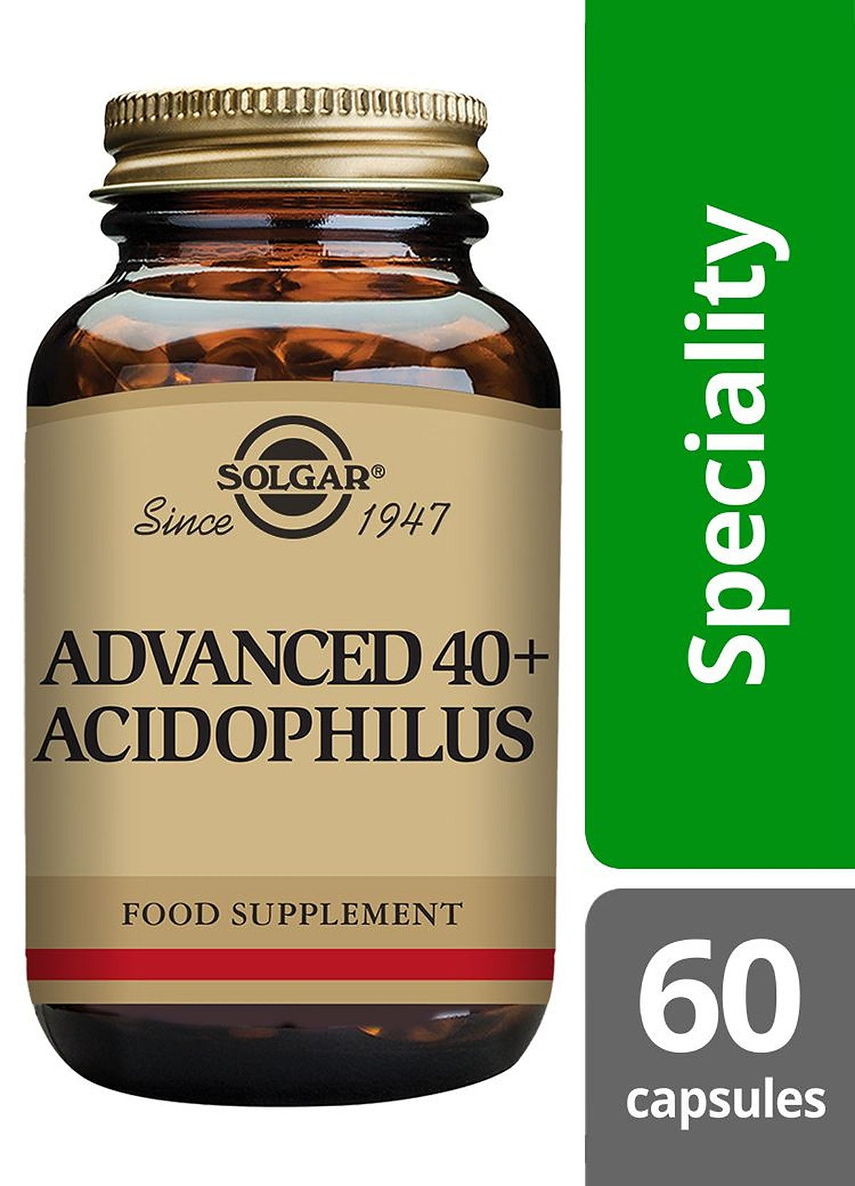 Solgar Advanced 40+ Acidophilus - 60 Vegicaps - image 2