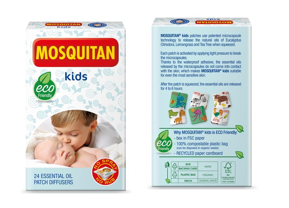 Mosquitan Kids Patches with Essential Oils 24 Patches
