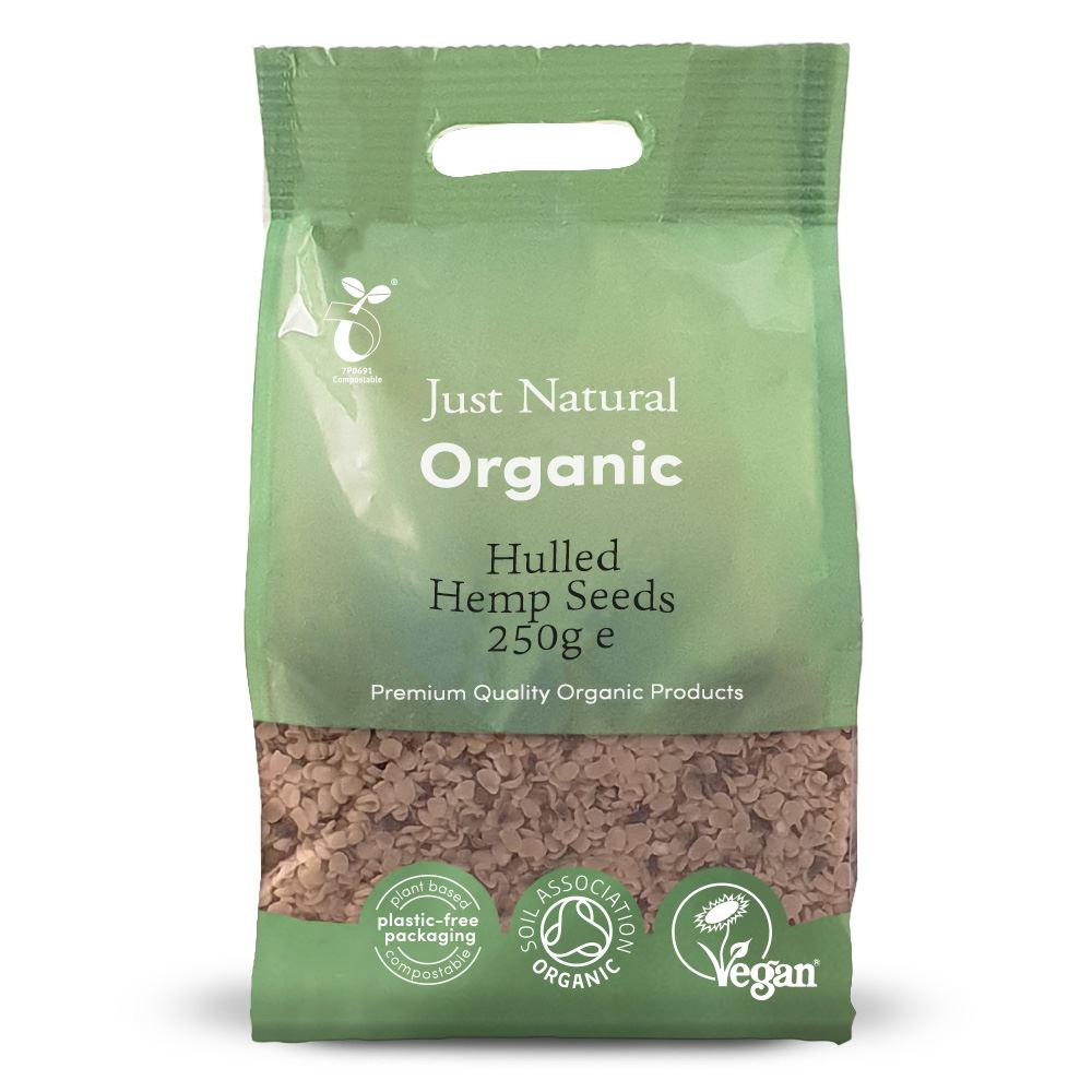 Just Natural Organic Organic Hemp Seeds Hulled 250g