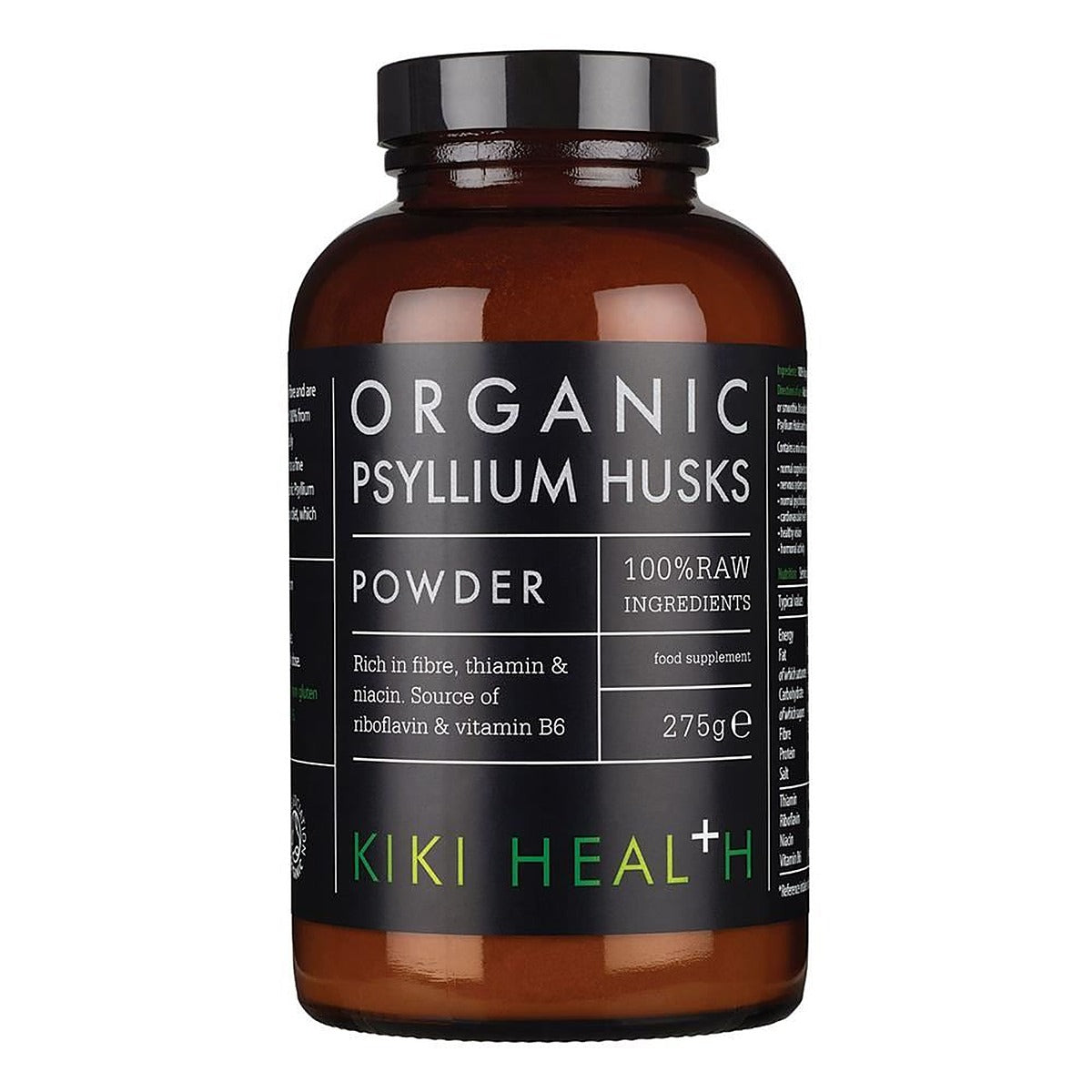 KIKI Health Organic RAW Psyllium Husk Powder 275g