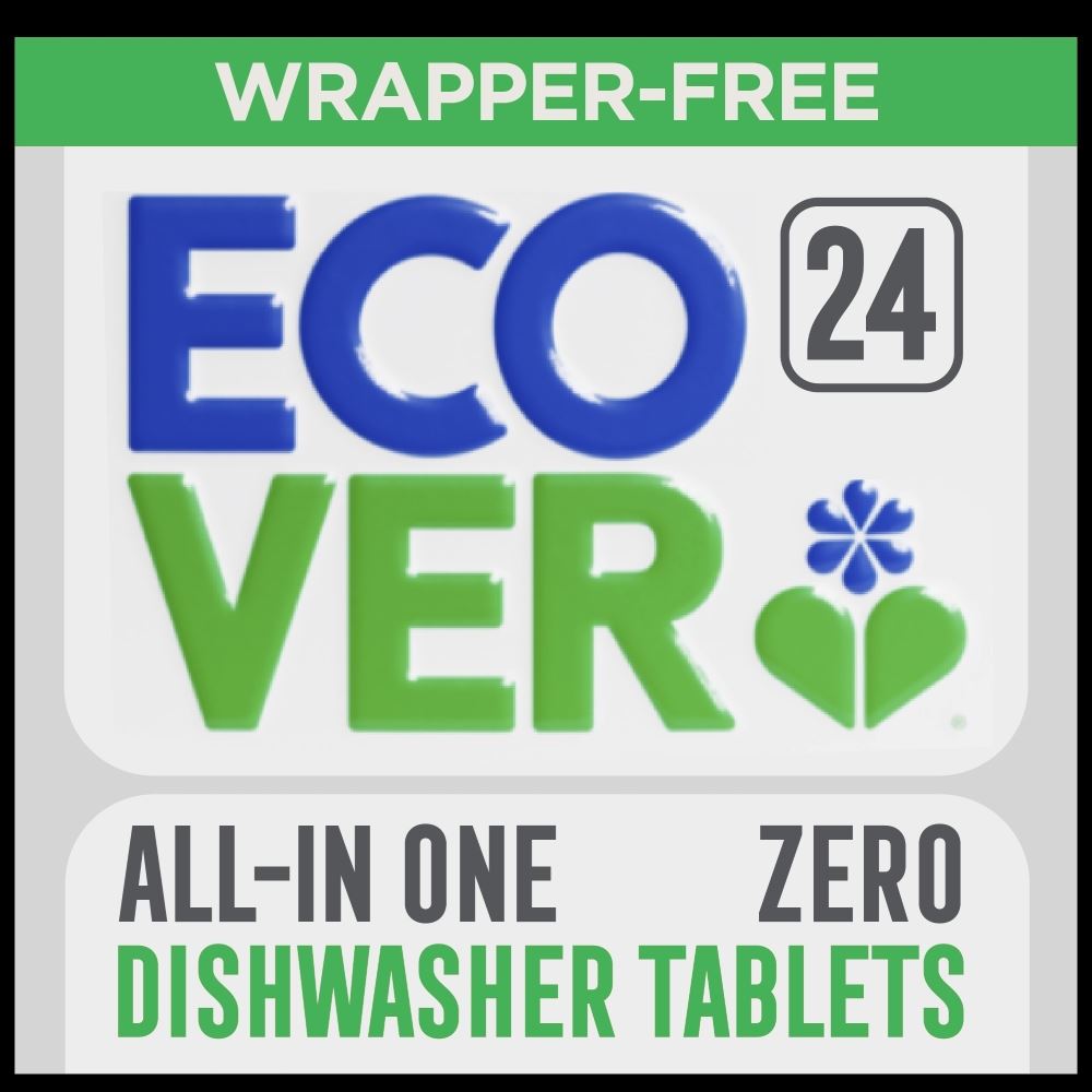 Ecover Zero AiO dishwasher tablets Zero fragrance Zero Colour - 24 Tablets