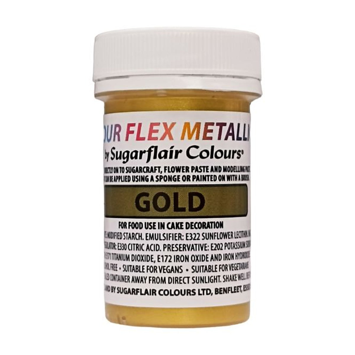 Sugarflair Metallic Food Colour Flex Edible Paint 25ml - All Colours - image 4