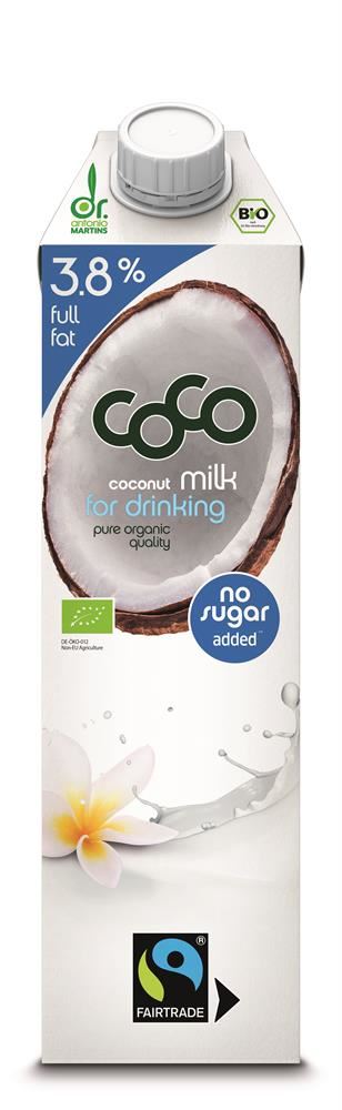 Dr Antonio Martins Organic Coconut Milk Drink 38%